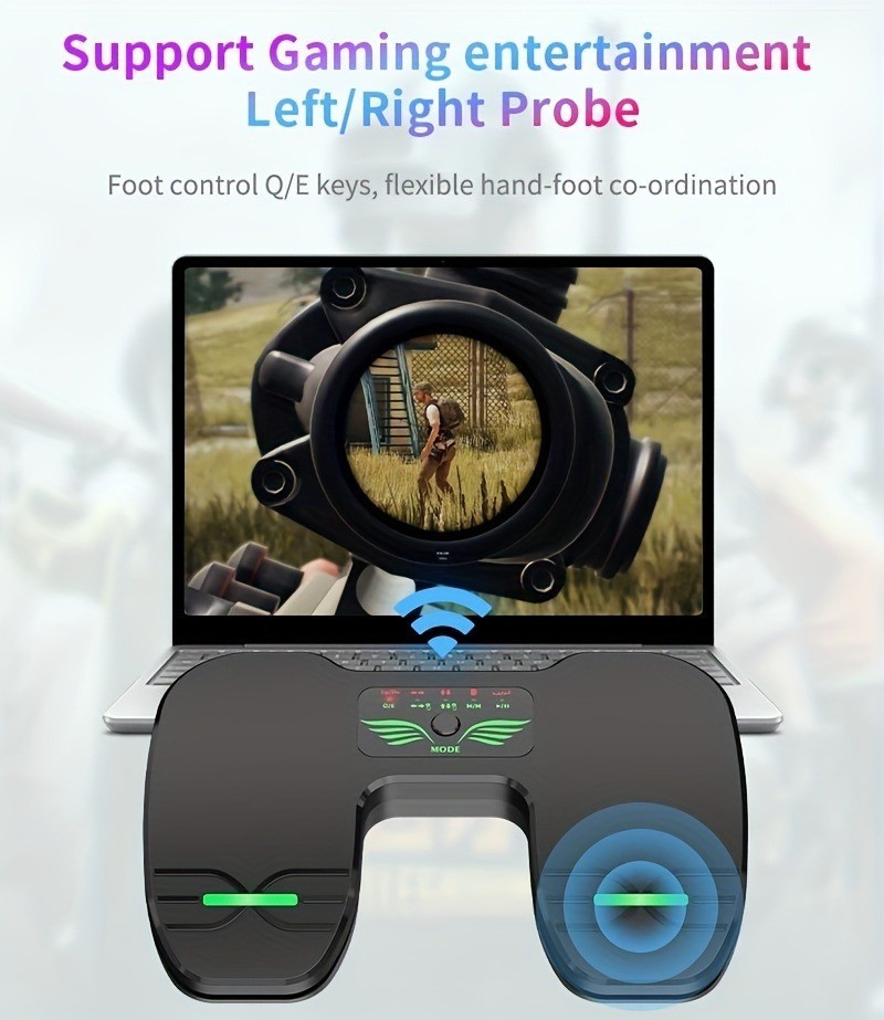 Multi-functional double foot pedal, page turner