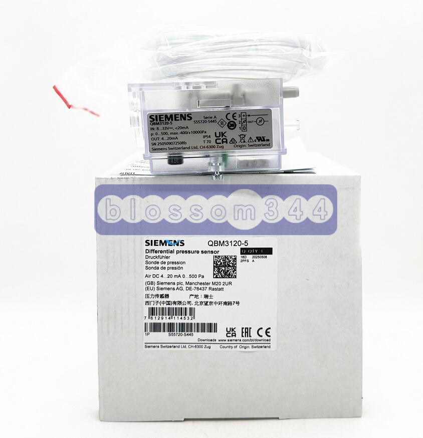 ONE Siemens QBM3120-5 difference pressure sensor New