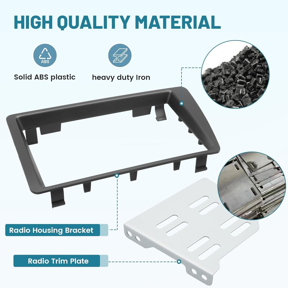 Double Din Stereo Radio Dashboard Mounting Bracket Kit For 2001-2005 Honda Civic