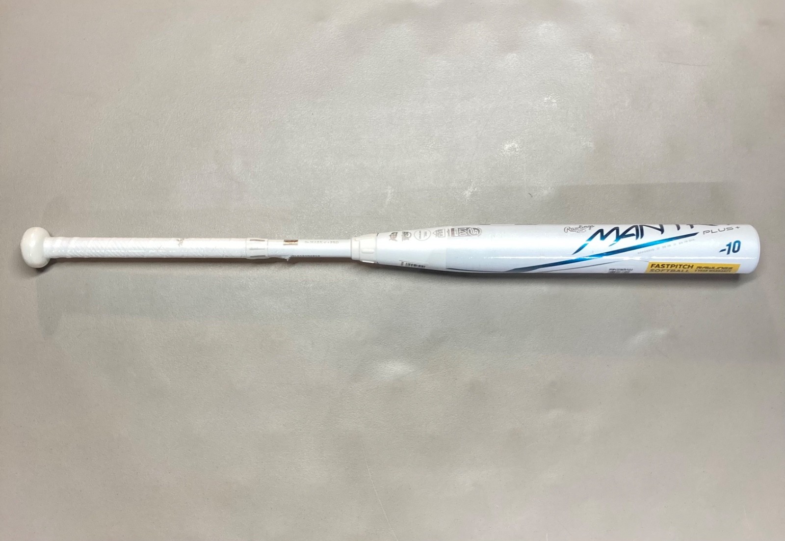 Rawlings Mantra Plus + 2023 Fastpitch Softball Bat 33 / 23 White 2 1/4" Drop 10