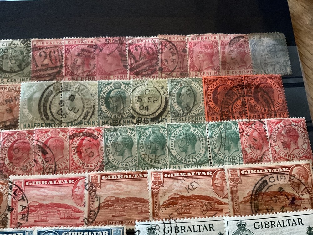 Gibraltar mounted mint or used stamps B1837