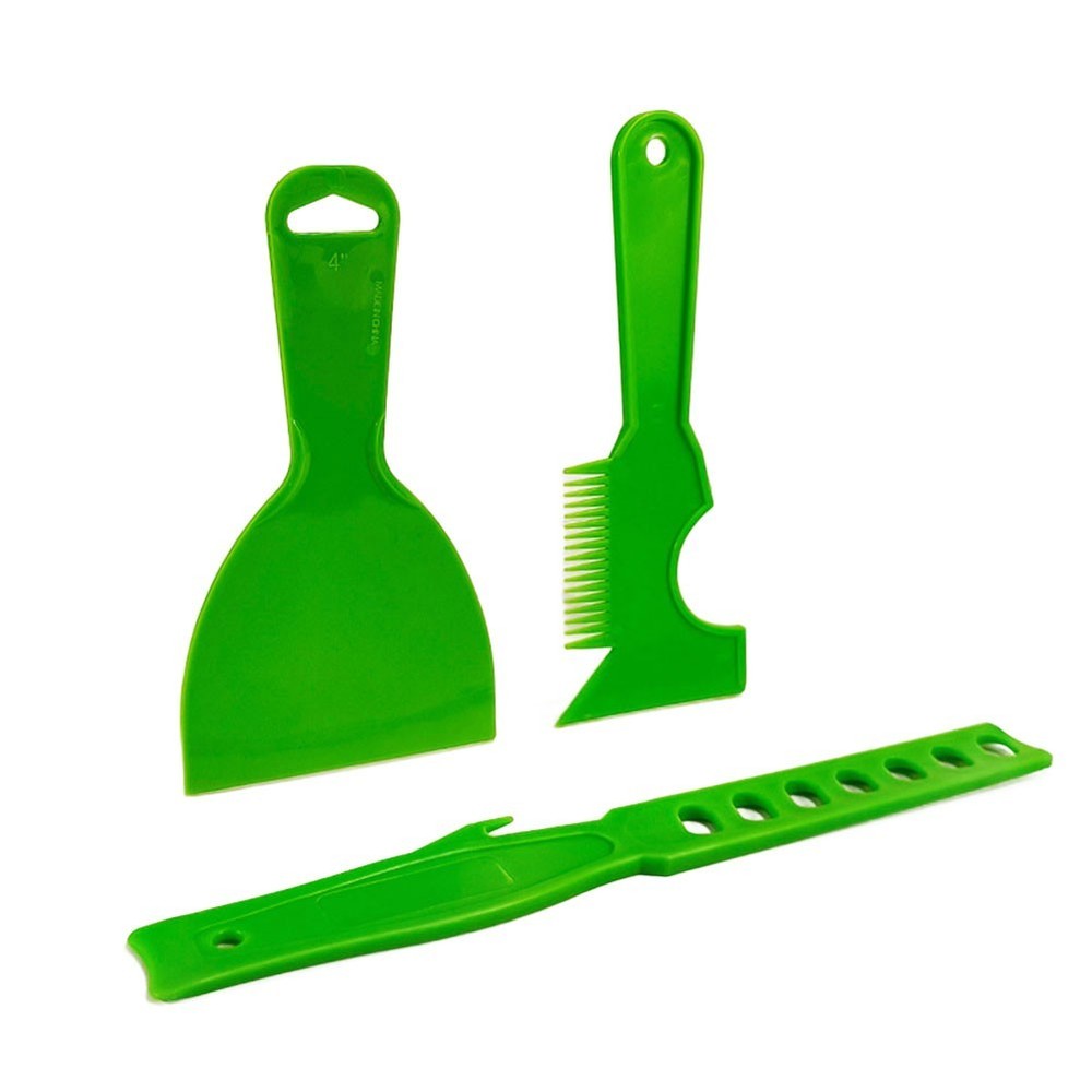 Scraper Tool Set for Paint Mixing with Brush Comb and Ergonomic Design