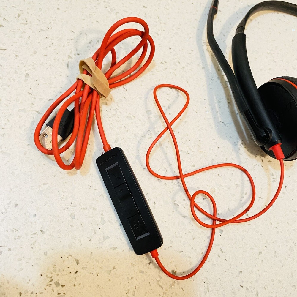 Plantronics Poly C3220 BlackWire USB Wired Headset PLT (H345) Tested