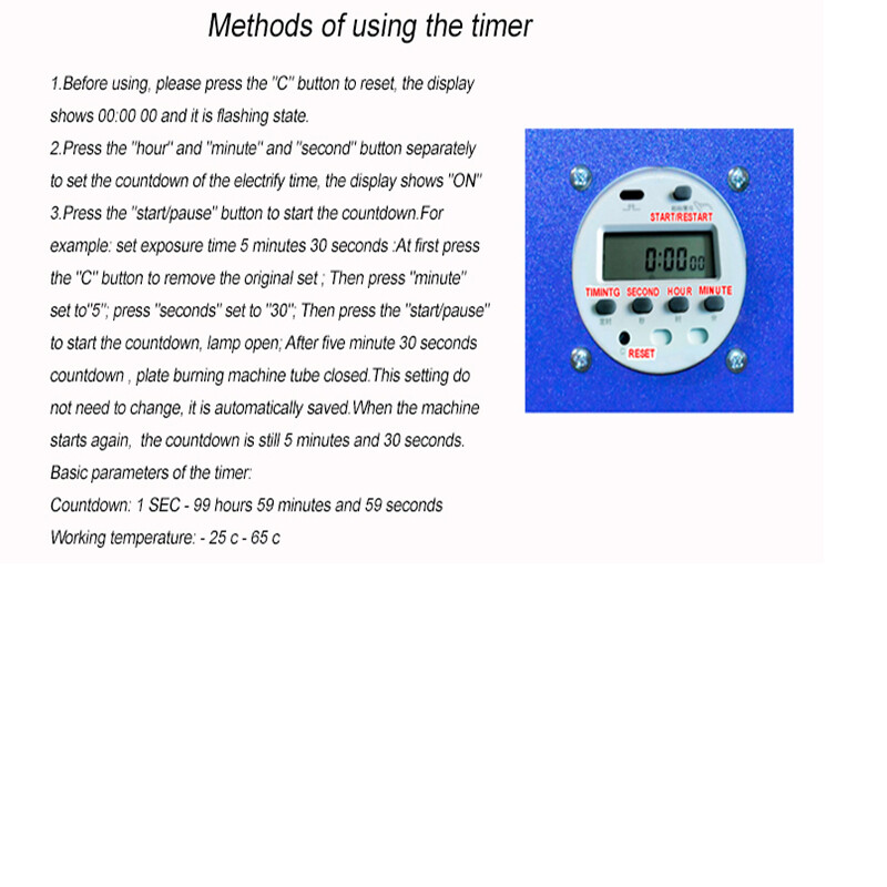 110V Push-Pull Movable Screen Printing LED Exposure Unit 24*28Inch with Timer