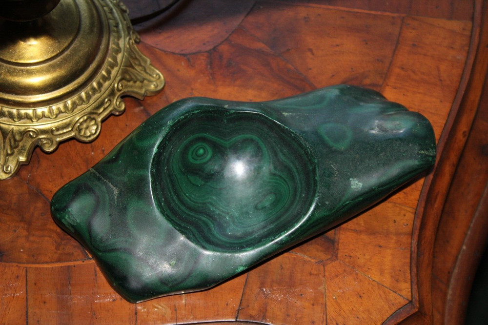 Malachite bowl - large and heavy