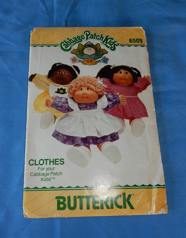Vintage Cabbage Patch Clothes Butterick Patterns Preemie & 16" Doll PLEASE READ