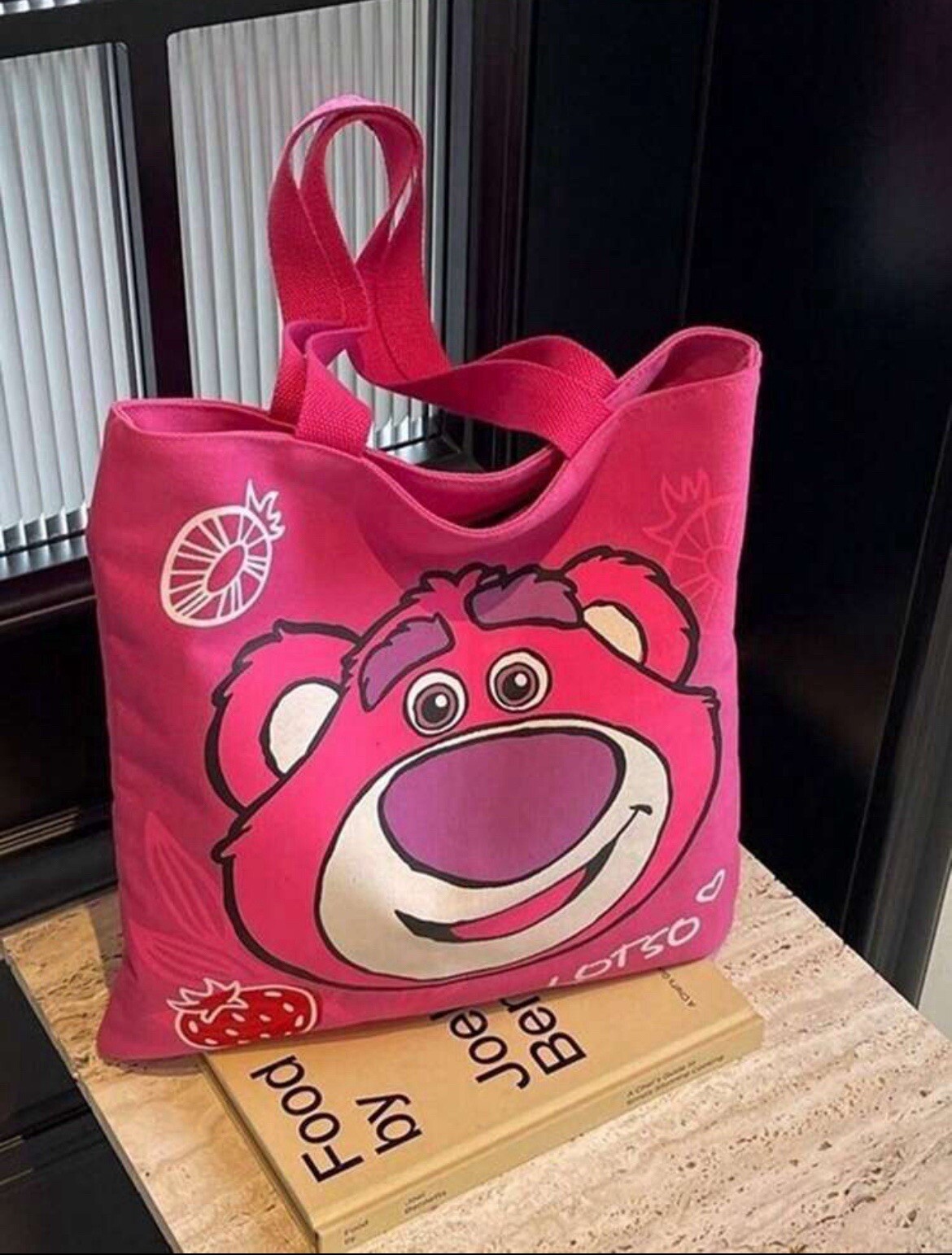 New DISNEY Toy Story LOTSO Canvas Bag PINK Purse Handbag BEAR Shoulder Bag