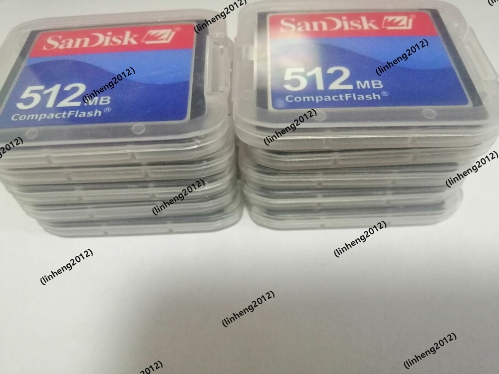 10PCS 512MB SanDisk CompactFlash CF Memory Card 512MB SDCFJ/SDCFB