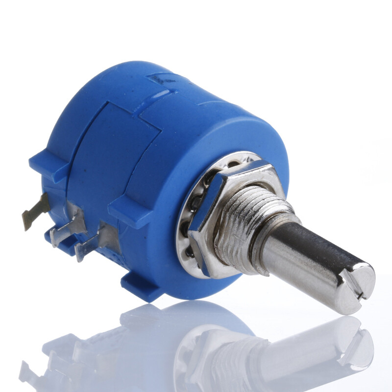 10K Ohm Rotary Potentiometer Pot 10 Turn Variable Dial Resistor