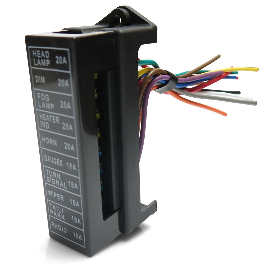Universal 10 ATC Fuse Block with Cover