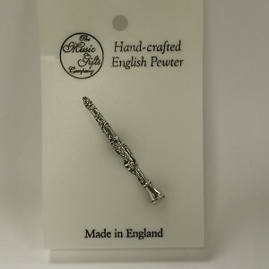 Clarinet Pewter Pin