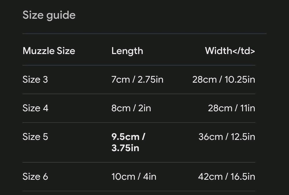 Muzzle for Small Large Dog Anti-Bark Bite Adjustable Size 4