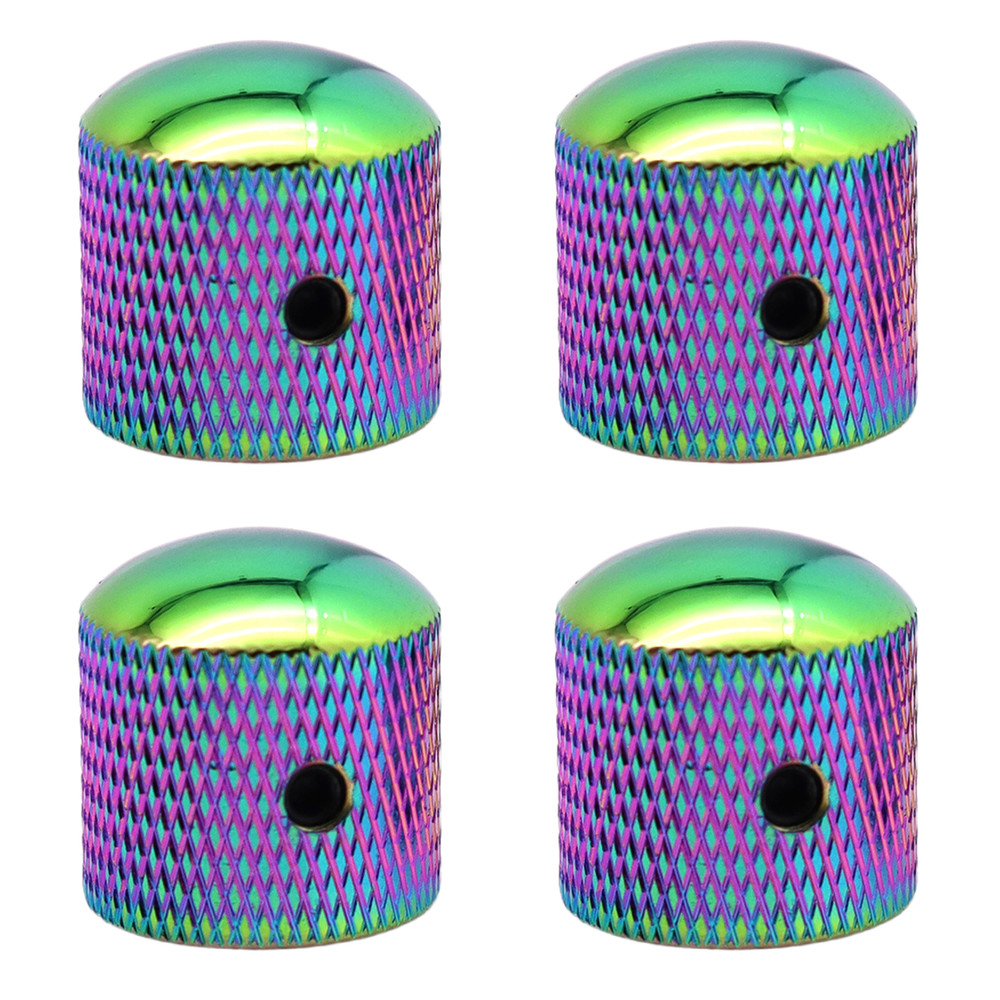 4Pcs Metal Dome Guitar Knobs Volume Tone Guitar Speed Control Knobs Multicolor