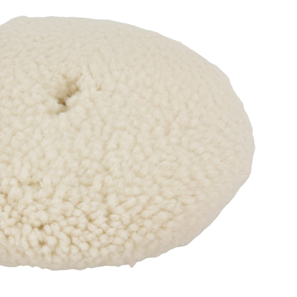 7" Hook and Loop Wool Polishing Pad Buffing Sponge Pad For Cutting & Polishing