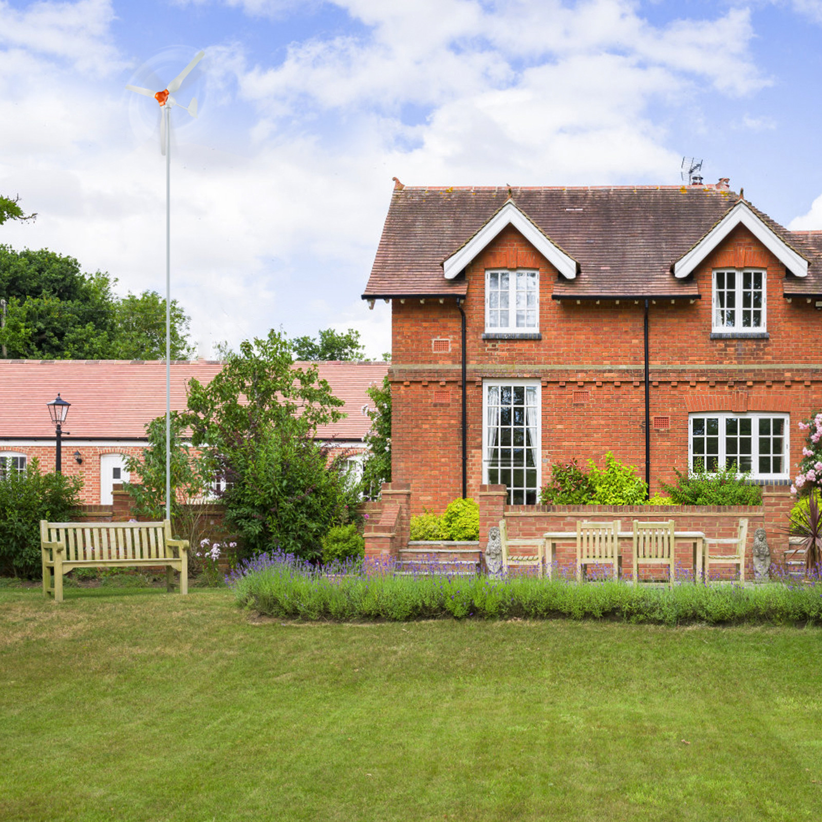 VEVOR 800W Wind Turbine Generator 12V 3-Blade Wind Turbine Kit & MPPT Controller