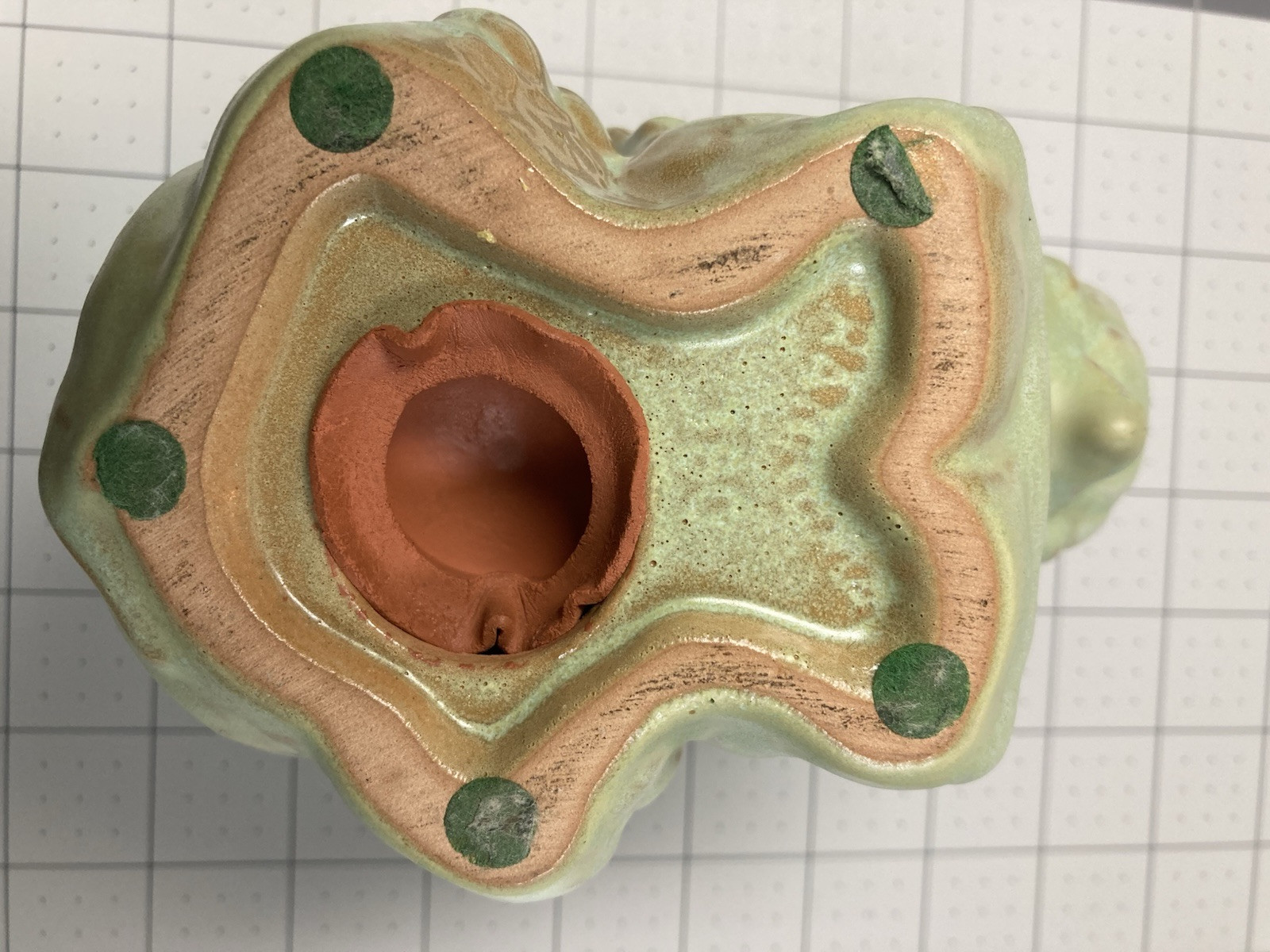 Frankoma Elephant Bank, Vintage, Prairie Green, Excellent Condition, a Rare Find