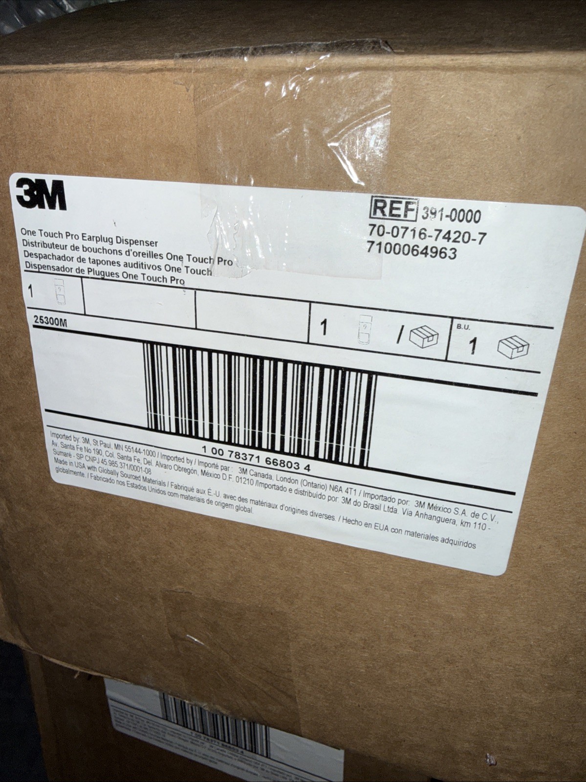 NEW GENUINE OEM 3M™ One Touch Pro 391-0000 Blue Earplug Dispenser