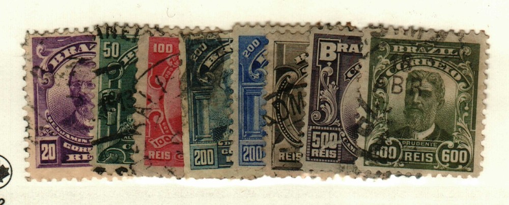 Brazil # 175-80, 182-3 used