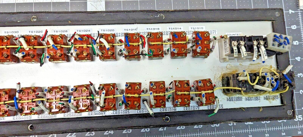 Steampunk Electrical Switch Panel With 40 On-Off-On S338 Toggle Switches [B7S2]