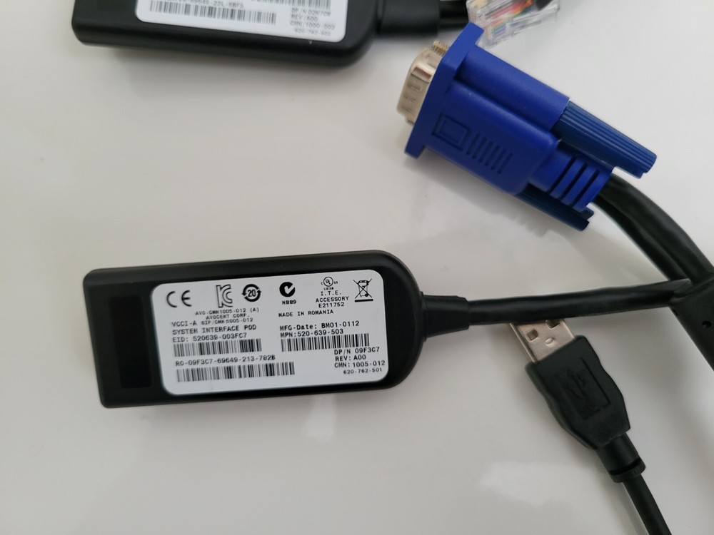 DELL 0NMW64 ONMW64 USB USB2 PowerEdge KVM Switch Virtual Media Module Cable