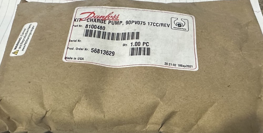 8100480, Danfoss, Charge Pump, 90-075, 17cc/rev