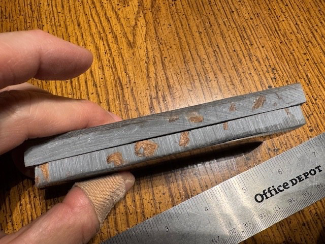 Pair of Beautiful deep Grey leaf pattern Resin Knife Handle Blank Scale