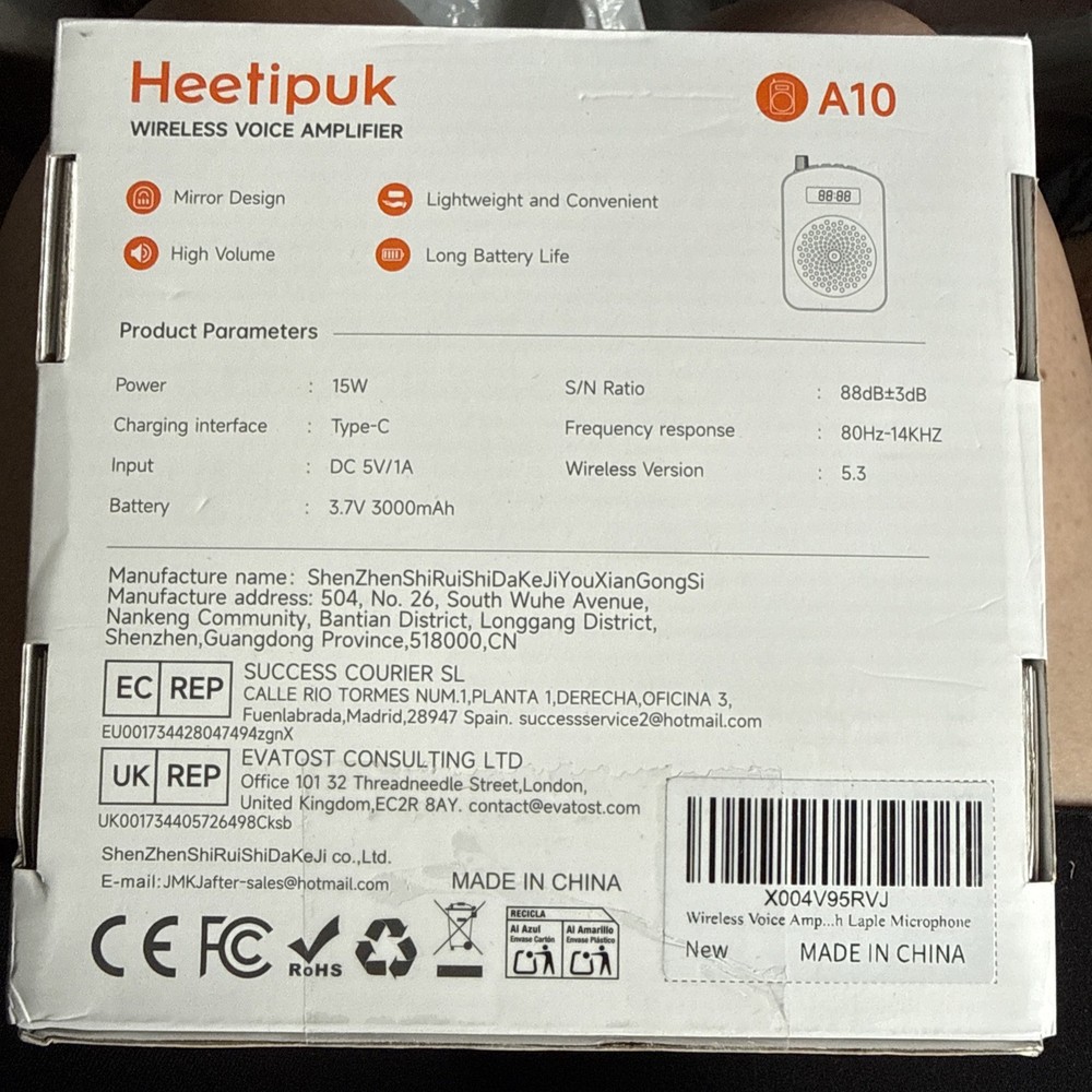 Heetipuk Wireless Voice Amplifier