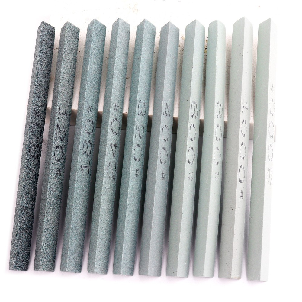 Triangular & Rectangular Sharpening Stone 150mm | 1 or 10-Pack Selectable Grits