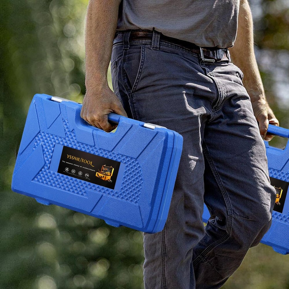 11PC Compression Tester, Automotive Engine Compression Tester Adapter Kit, Engin