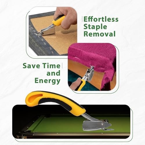 Billiard Pool Table Felt & Bumper Kit - 6 Cloth Strips, Cushions & Staple Remove
