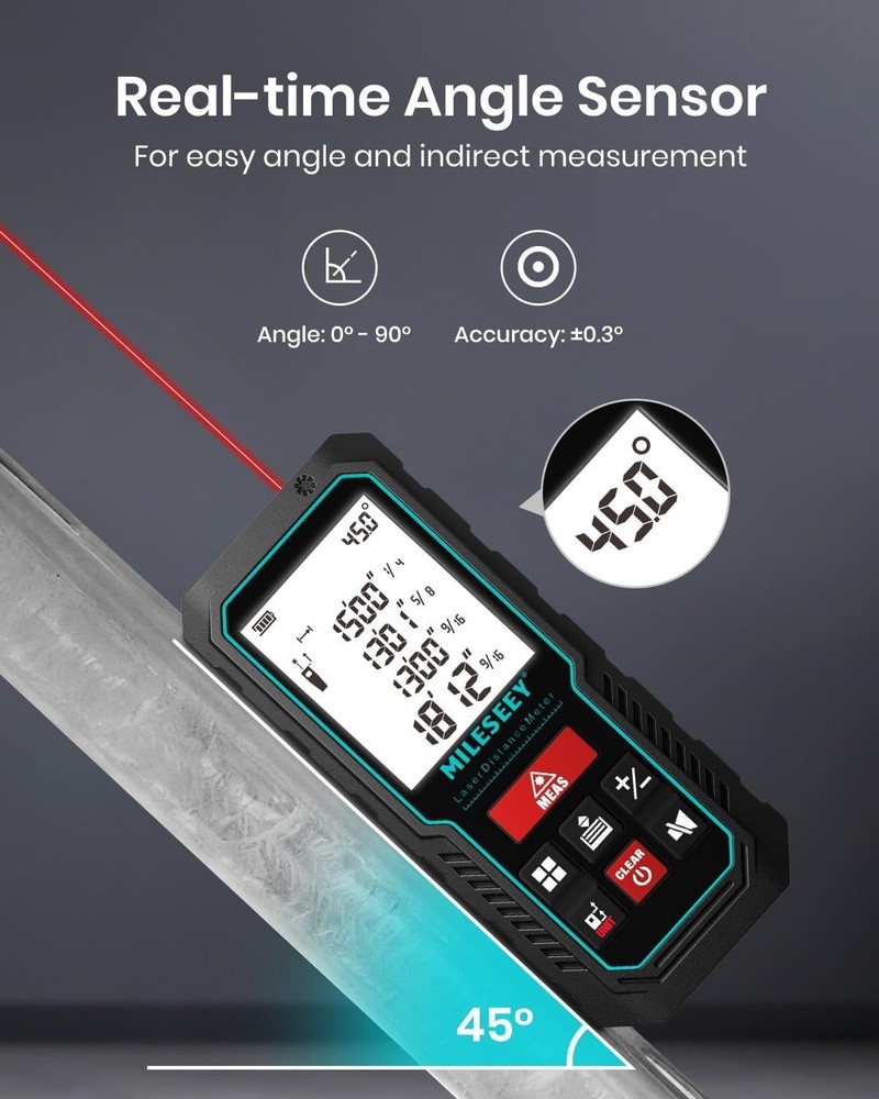 Efficient 229ft Laser Measure Device with 2mm Accuracy & Waterproof Design