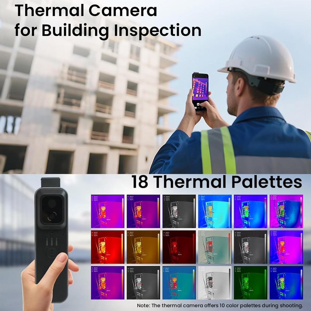 256x192 IR Resolution Thermal Camera Wireless Temperature Imager Camera for iOS