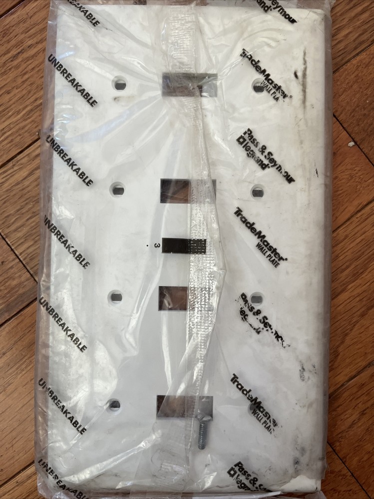 Pass & Seymour Legrand TP4-W Wall Plate Light Switch White
