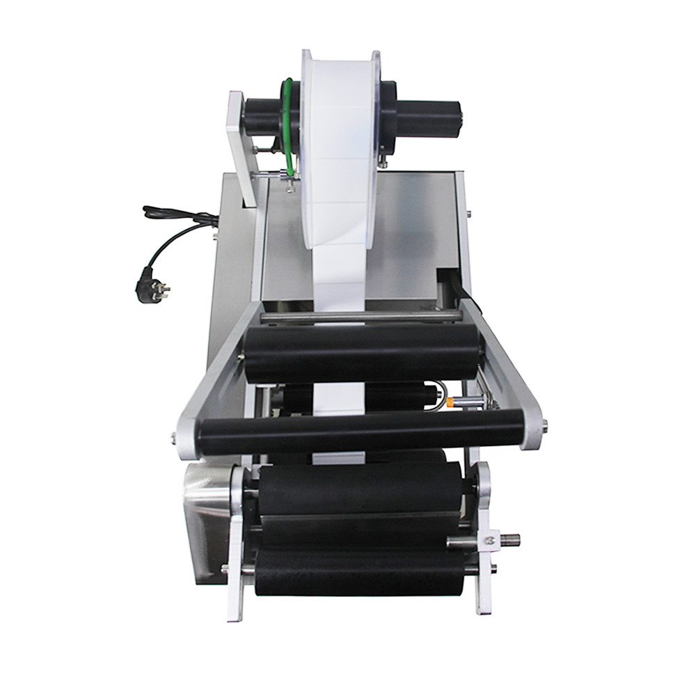 MT-50 Semi-Auto Round Bottle Labeling Machine Plastic Jar Pot Label Sticker CE