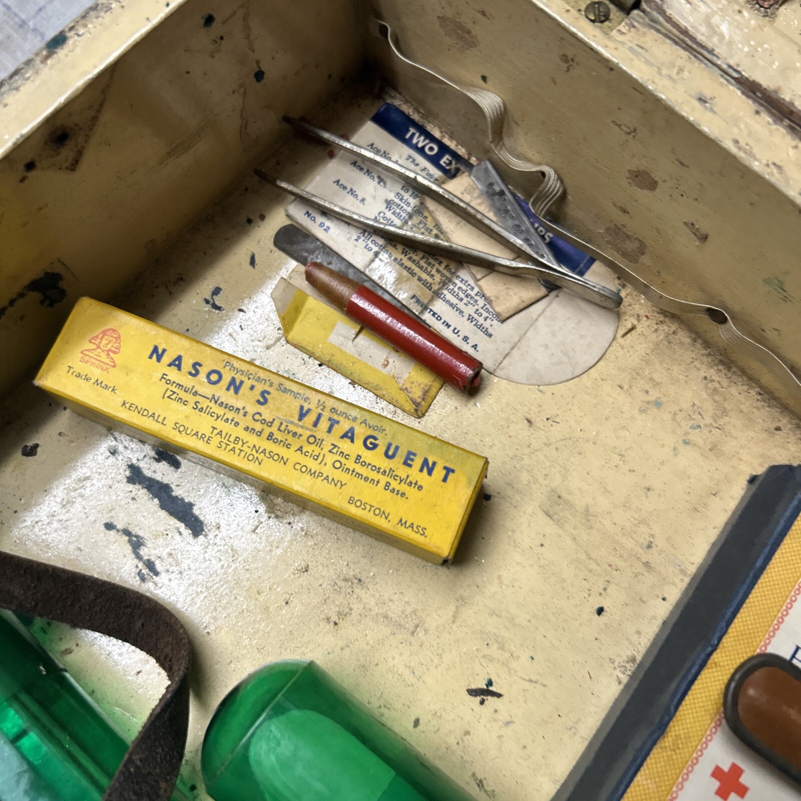 Vintage First Aid Kit for Emergency Use Only Medical Vintage