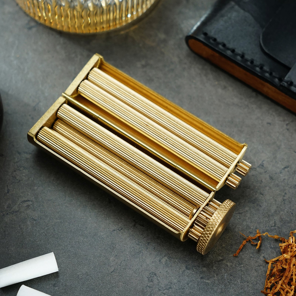 Cigarette Rolling Machine, Solid Brass Cigarette Roller, Birthday