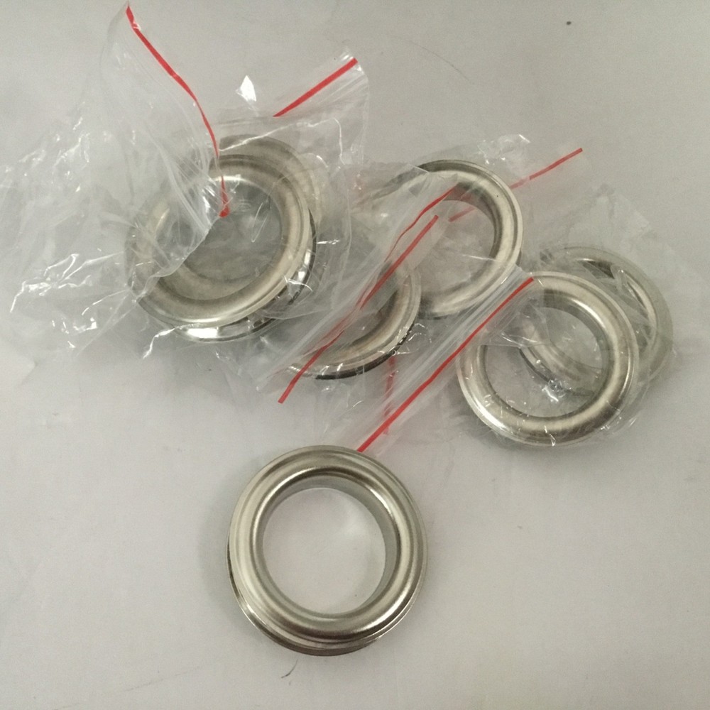 Grommets Silver Matte #12 8  sets. Rowley Co
