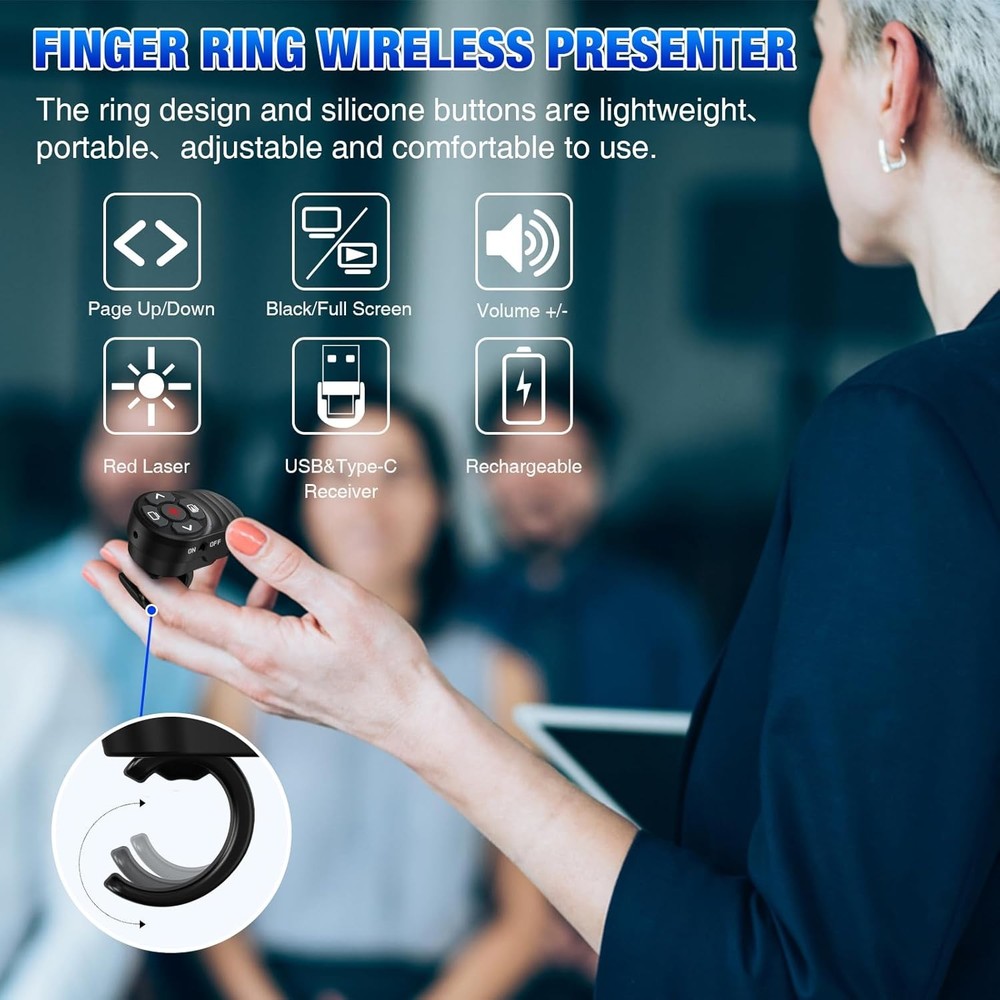 Wireless Presentation Clicker Remote for Slides