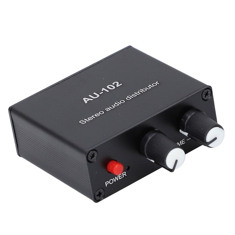 Active Sound Distributor 2 Way 1 in 2 Out Mini Small Amp 3.5mm Interface