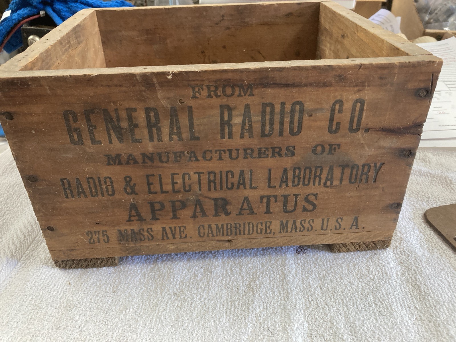 General Radio Wooden Crate