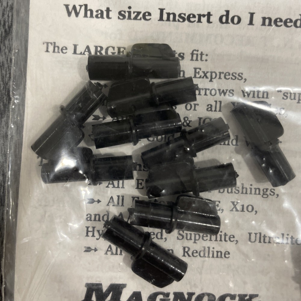 Magnock Magnetic Nock System Arrow Inserts Large 12 Pack