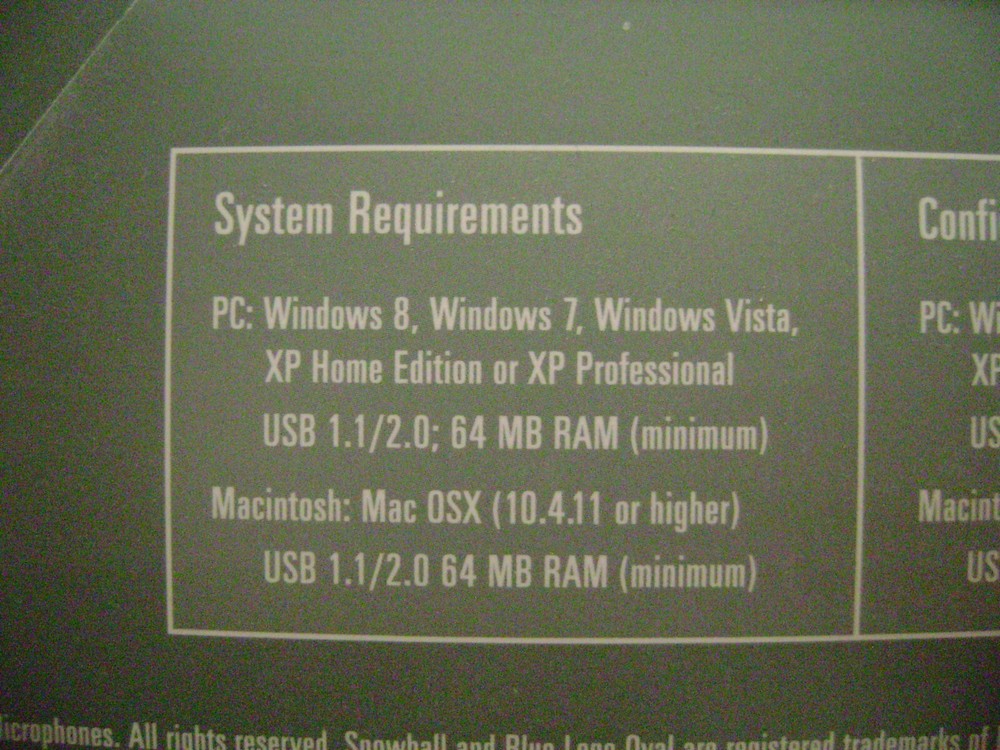 SNOWBALL BLACK USB MICROPHONE.