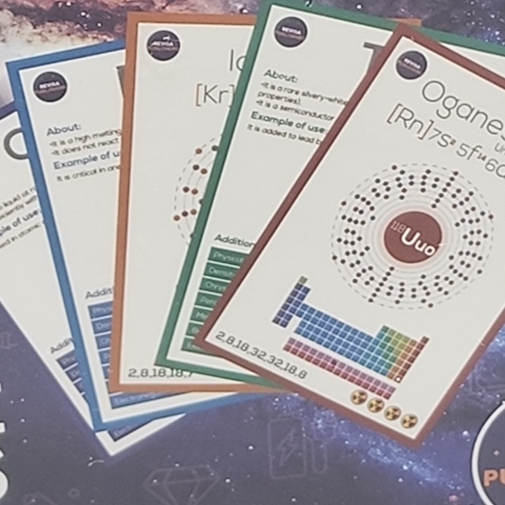 Periodic Table of Elements Laminated Flashcard Science Kit 118 Elements Sealed