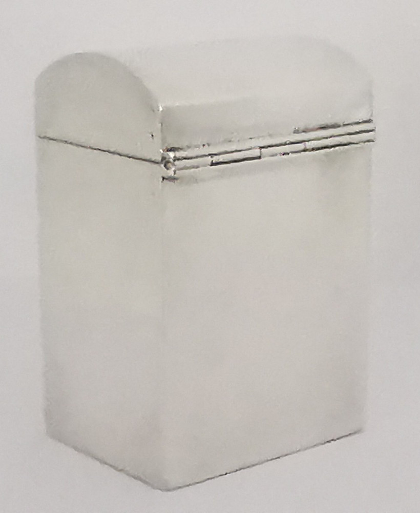 Fine Antique Solid Silver Playing Cards Box - Chester 1908