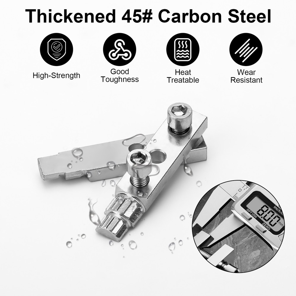 2x 1/2" 3/4" Broken Pipe Extractor Adjustable Faucet Valve Thread Remover Tool