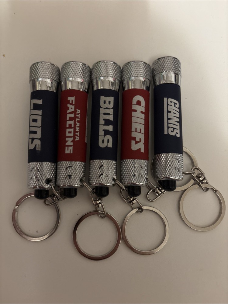 NFL Teams 2.5" MINI FLASHLIGHT KEYCHAIN Select Your Team