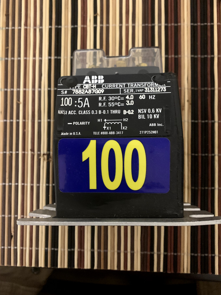 ABB CBT-H Current Transformer ratio 100:5A