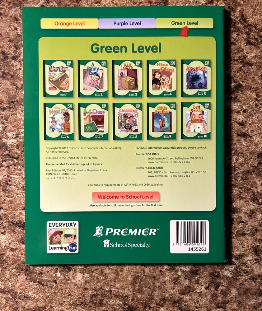 Everyday Learning Fun Audio Chip GREEN Level 10 MATH Books Home School ✅