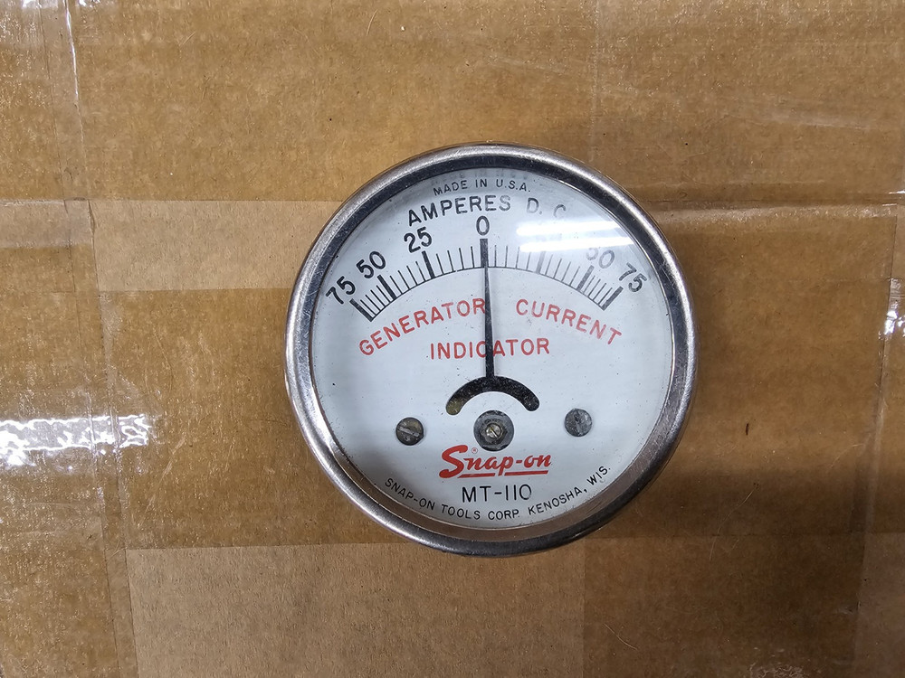 Snap-On Tools MT-110 Alternator Current Indicator Gauge 0-75A Good Condition Use