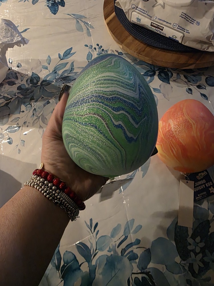 3 Jumbo Swirl Squishy Egg